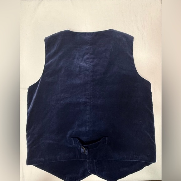 Gymboree Blue Milky Way Holiday Celebration Velvet Vest SKU0743 - Picture 3 of 5